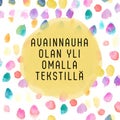 Avainnauha olan yli OMALLA TEKSTILL&Auml;